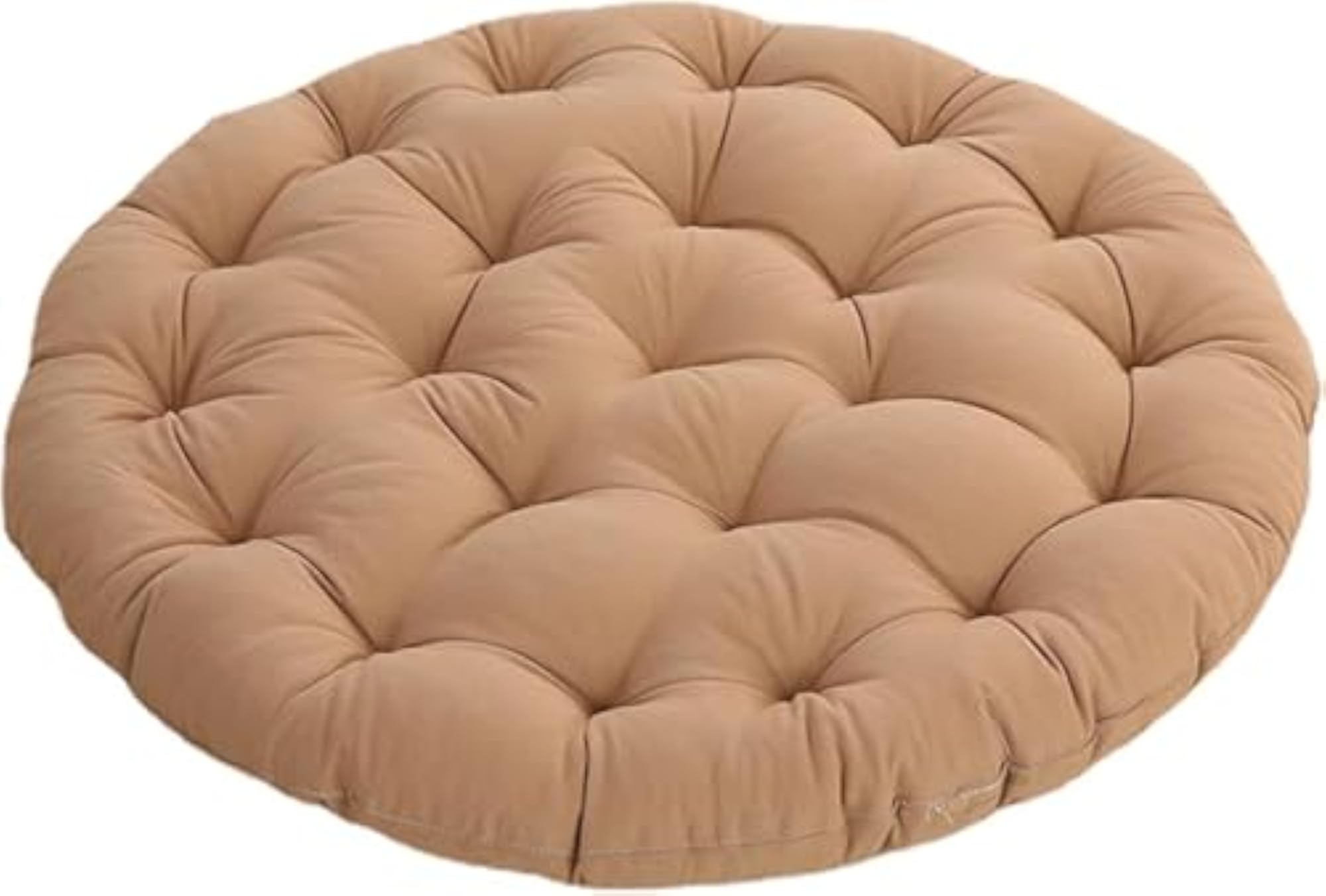 Large Floor Cushions, Round Linen Futon Pillows